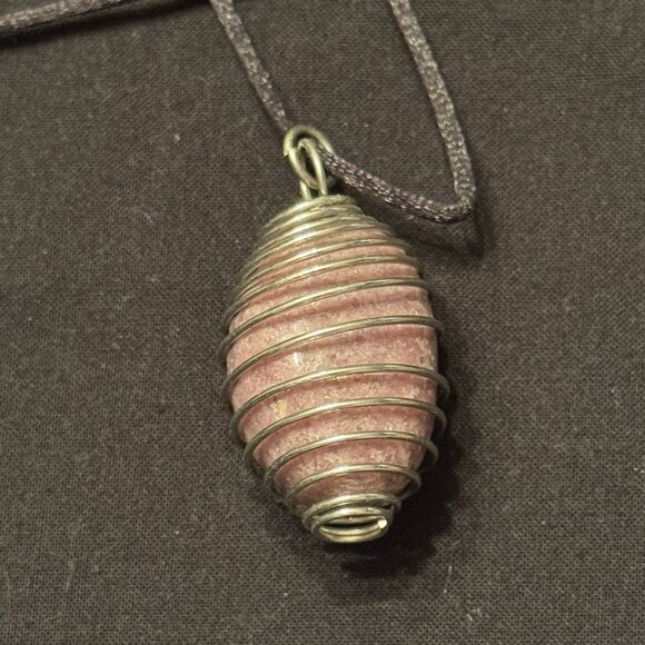 Jewelry - Vintage Cage with Stone Crystal Necklace